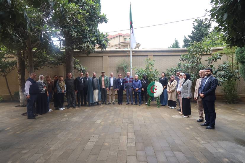 The Algerian Embassy in Baku commemorated the National Migration Day, marking the 63rd anniversary of the October 17, 1961 protests, with the presence of members of the Algerian community in Azerbaijan